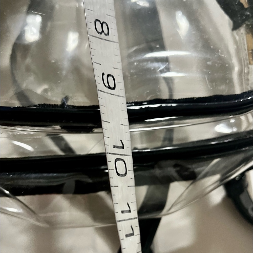 Clear Small Backpack With Colored Zipper - image 7